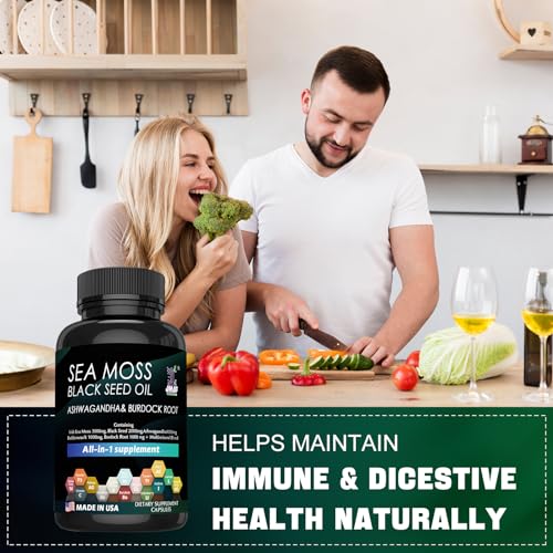 Organic Seaweed Capsules for Immune and Energy Boost