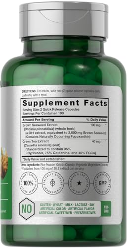 Vegan Brown Seaweed Extract Capsules 2000mg