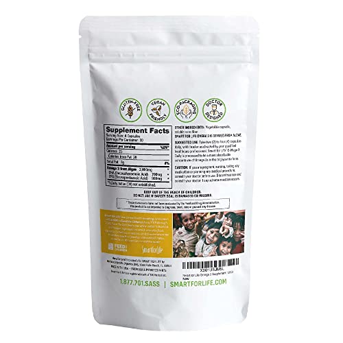 Smart for Life Vegan Omega 3 Algae Oil Capsules