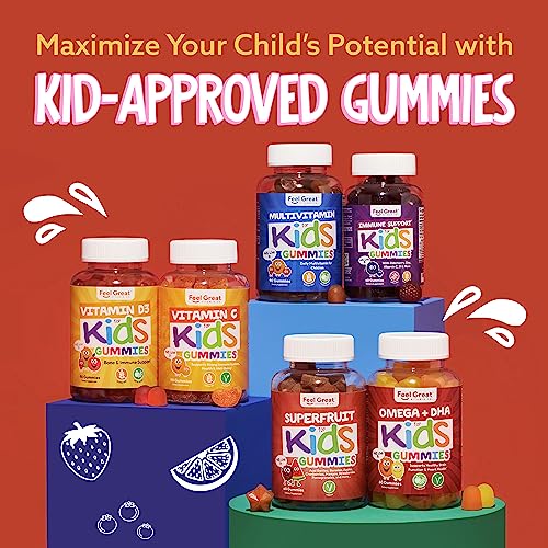 Vegan DHA Omega 3 Gummies for Kids - 2 Pack