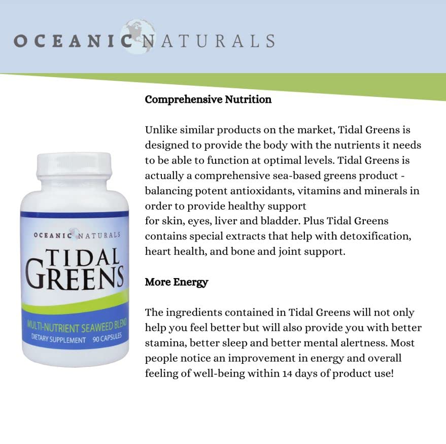 Tidal Greens Vegan Omega-3 Seaweed Capsules