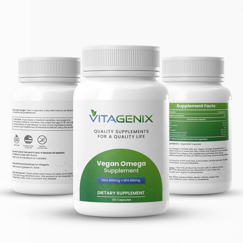 VITAGENIX Vegan Omega-3 Capsules - DHA & EPA