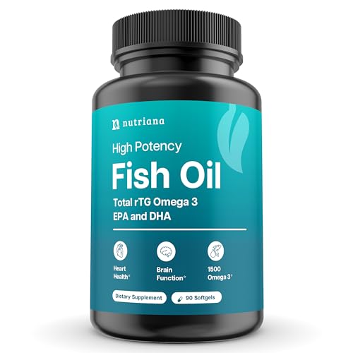1500mg Nutriana Vegan Omega 3 DHA & EPA Supplement
