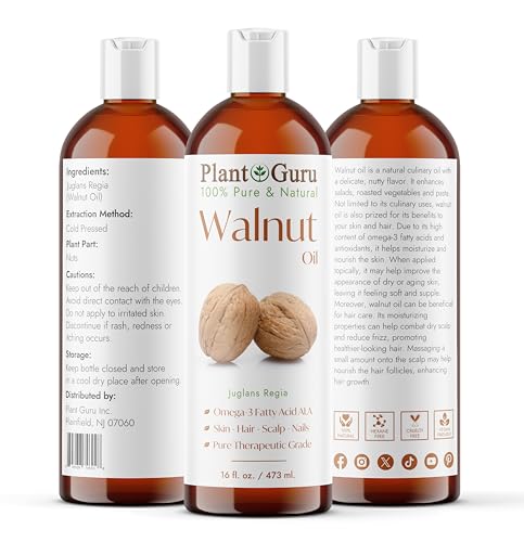 Pure Cold Pressed Walnut Oil for Skin & Hair