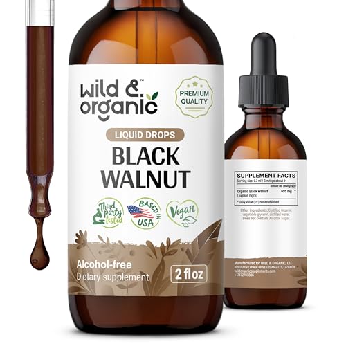 Vegan Black Walnut Tincture for Gut Health 2 oz