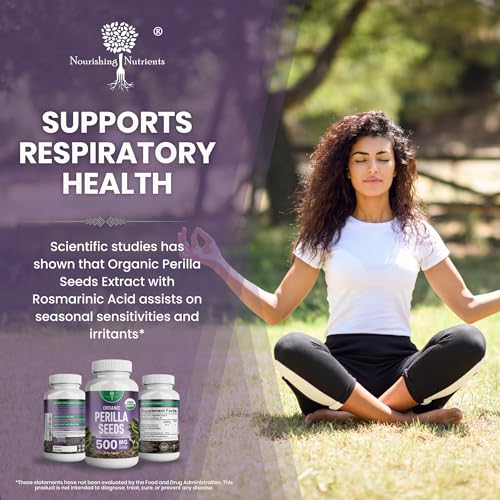 Organic Perilla Seed Extract - Vegan Omega 3 Capsules