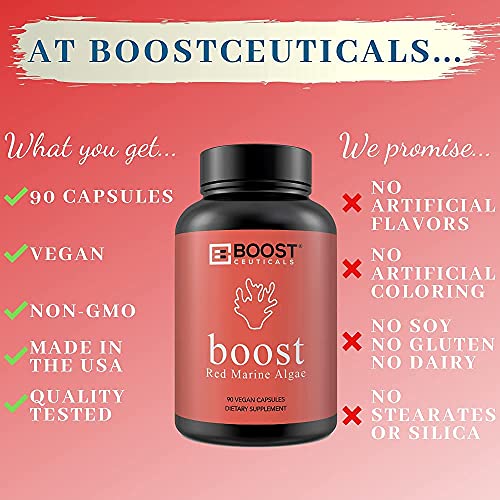 Vegan Red Marine Algae Capsules for Immune Support
