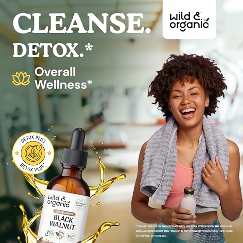 Vegan Black Walnut Tincture for Gut Health 2 oz