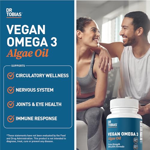 Extra-Strength Vegan Omega 3 Algae Oil Capsules
