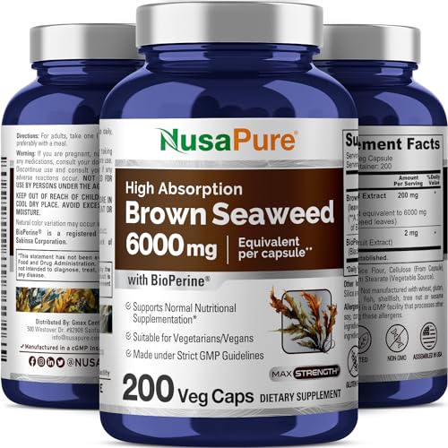NusaPure Vegan Brown Seaweed Extract 6,000 mg