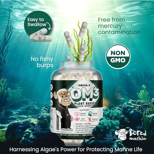 Vegan Omega 3 Algae Capsules for Heart Health