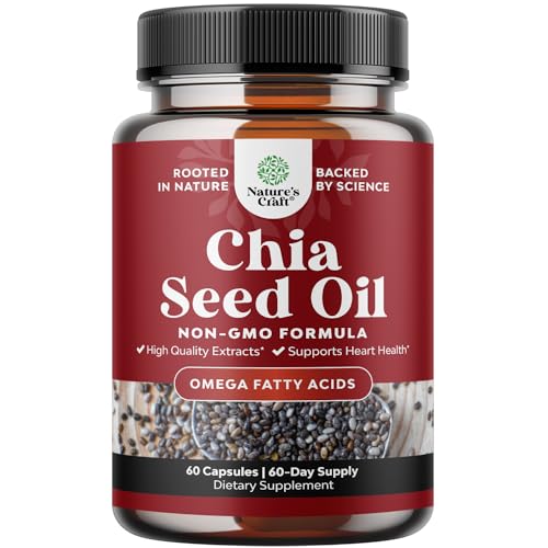 Vegan Chia Seed Oil Omega 3 Supplement