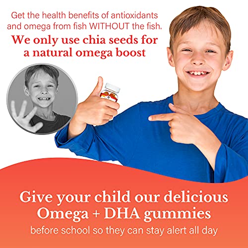 Vegan Omega-3 Dha Gummies for Kids - 60 Count