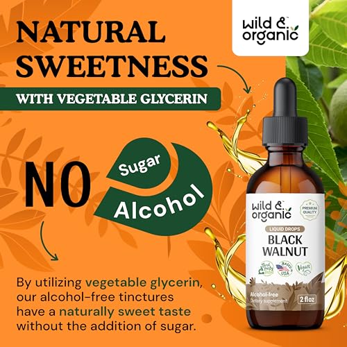 Vegan Black Walnut Tincture for Gut Health 2 oz