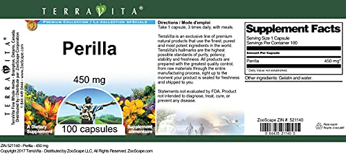 Vegan Perilla Omega 3 - 450 mg Capsules