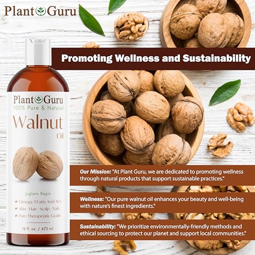 Pure Cold Pressed Walnut Oil for Skin & Hair