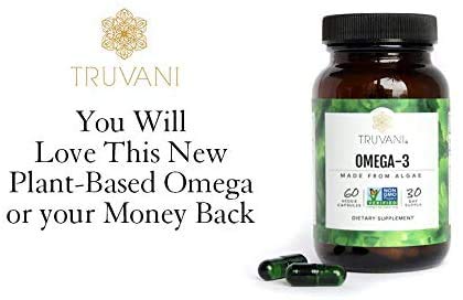 Truvani Vegan Algae Omega 3 for Overall Health