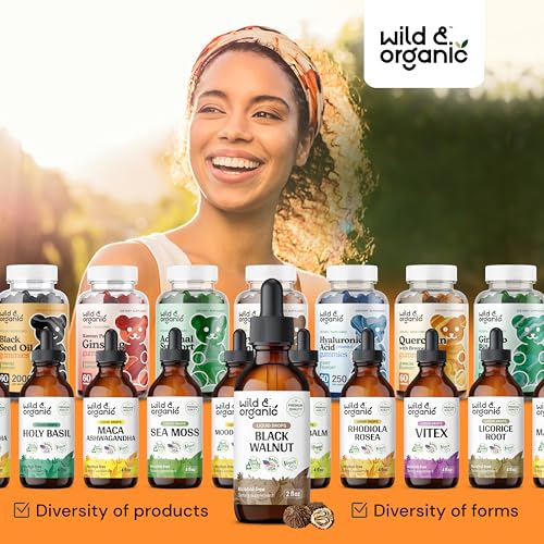 Vegan Black Walnut Tincture for Gut Health 2 oz