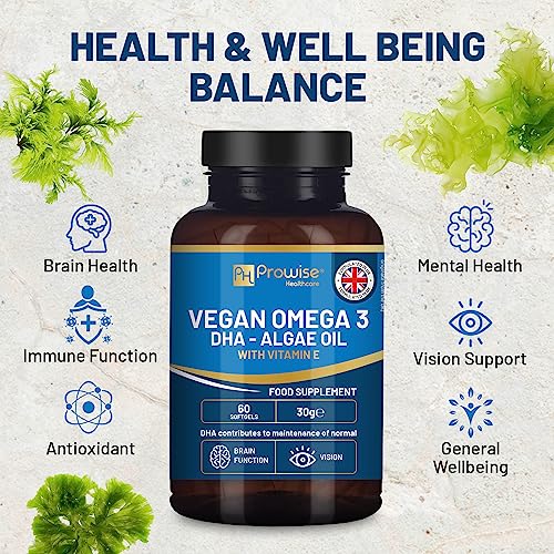 Prowise Plant-Based Omega-3 DHA Algae Oil 60 Softgels