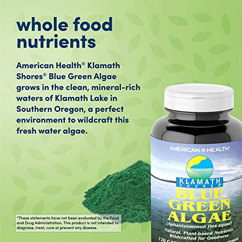 Klamath Shores Blue Green Algae Omega-3 Capsules