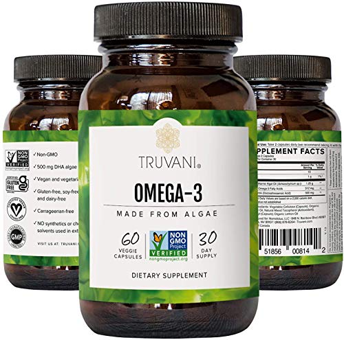 Truvani Vegan Algae Omega 3 for Overall Health