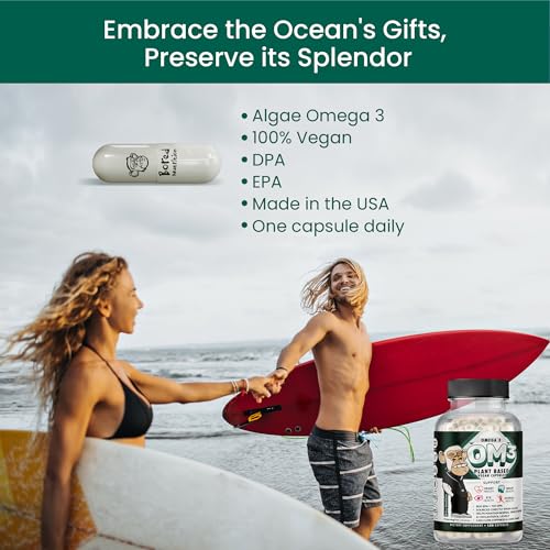 Vegan Omega 3 Algae Capsules for Heart Health