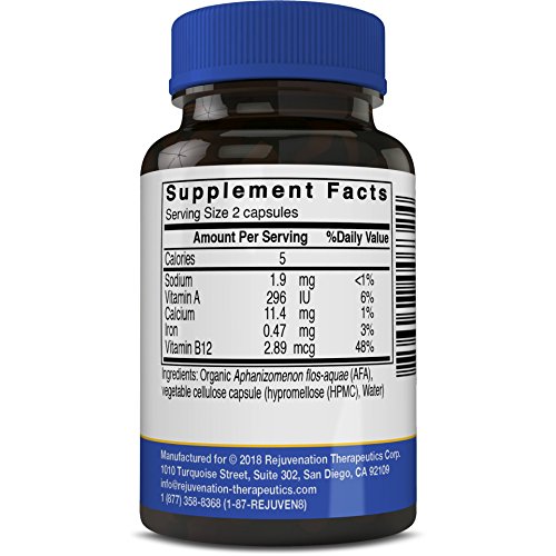 Klamath Blue-Green Algae Vegan Omega-3 Capsules