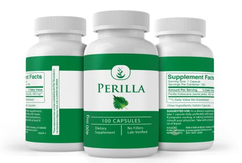 Pure Perilla Omega 3 - 100 Vegan Capsules