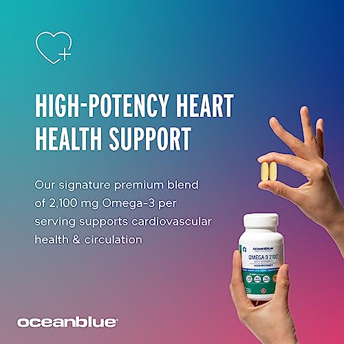 2100 mg Oceanblue Vegan Omega-3 - Triple Strength Supplement