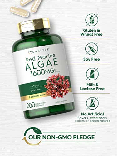 Carlyle Vegan Omega-3 Red Marine Algae 200 Capsules