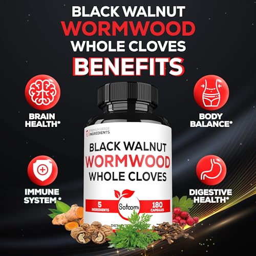 Vegan Omega-3 5-in-1 Wormwood Capsules - 180 Count