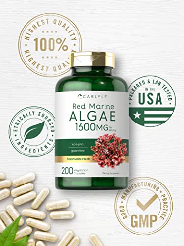Carlyle Vegan Omega-3 Red Marine Algae 200 Capsules