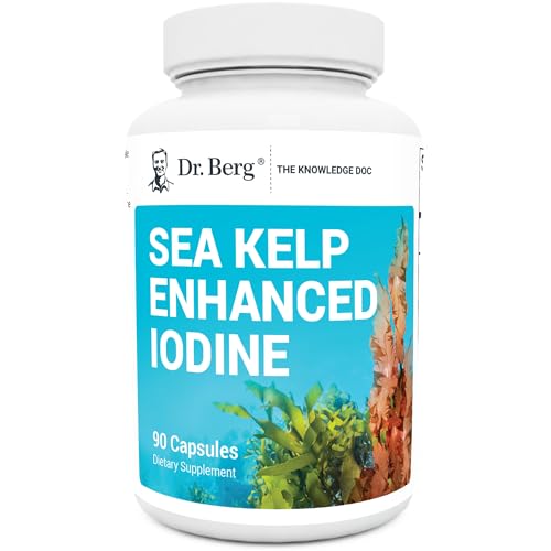 Vegan Omega-3 Sea Kelp Iodine Capsules - 90 ct