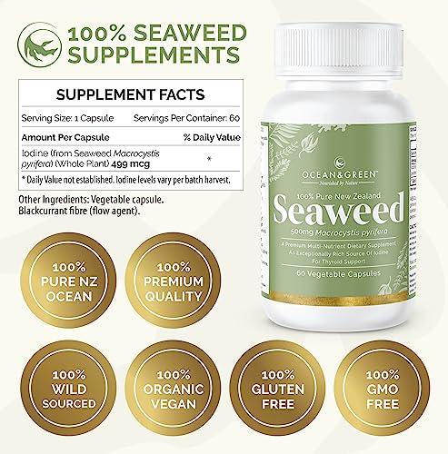 Oceangreen Organics Organic Seaweed Kelp Capsules