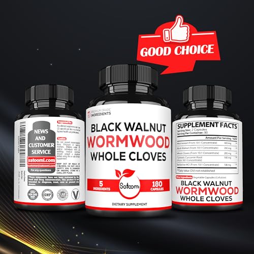 Vegan Omega-3 5-in-1 Wormwood Capsules - 180 Count