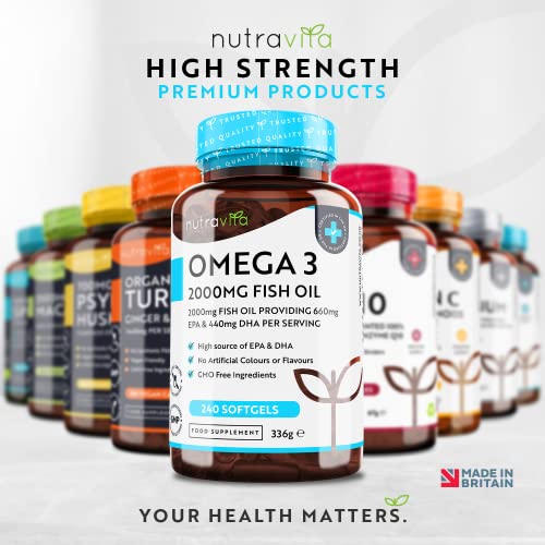 Vegan Omega 3 Supplement – 2000mg – 240 Capsules