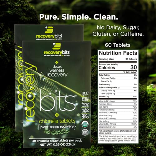 Organic Chlorella Algae Tablets for Vegan Omega-3