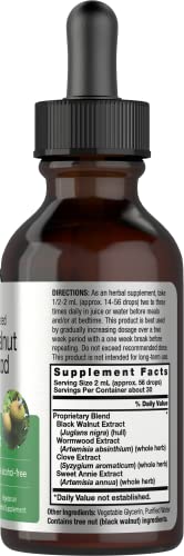 Horbäach Vegan Black Walnut Wormwood Extract 2 fl oz