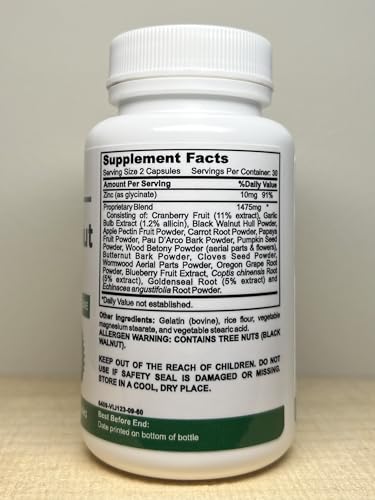 Vegan Omega-3 Detox Cleanse with Zinc Capsules