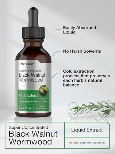 Horbäach Vegan Black Walnut Wormwood Extract 2 fl oz
