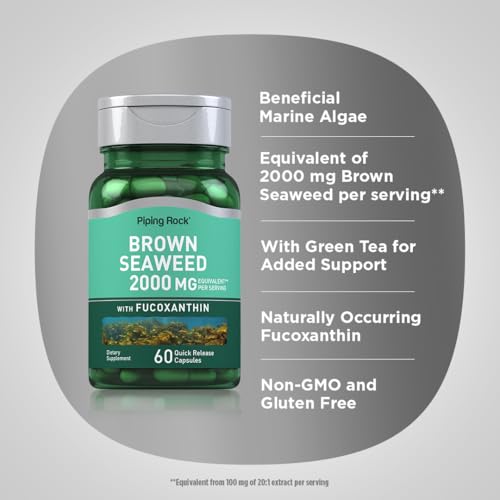 Vegan Brown Seaweed Capsules 2000mg - 60 Count