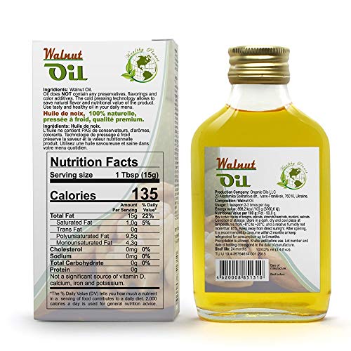 Cold Pressed Walnut Oil - Vegan Omega 3 100 ml