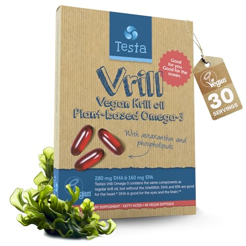 Vegan Omega-3 Krill Supplement - 1000mg Softgels