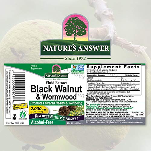 Vegan Omega-3 Black Walnut & Wormwood Extract