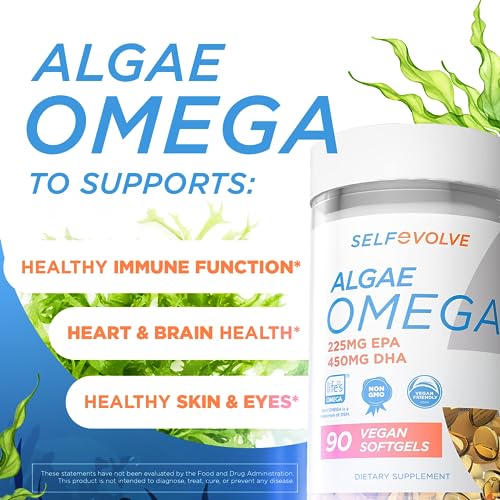 Selfevolve Vegan Algae Omega 3 - 1500mg Softgels