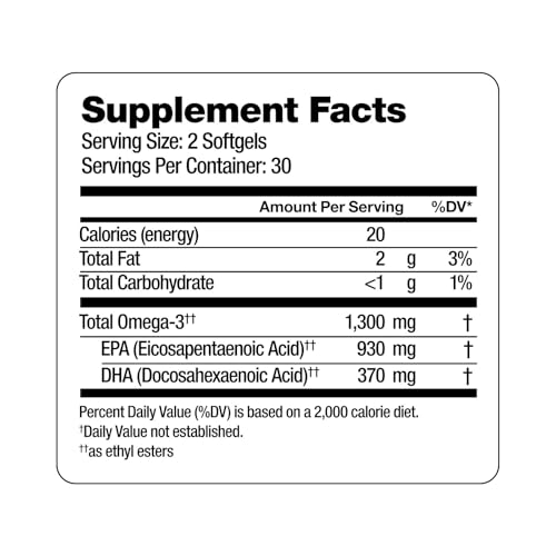 Oceanblue Vegan Omega-3 Algae Oil 1300mg - 60 Softgels
