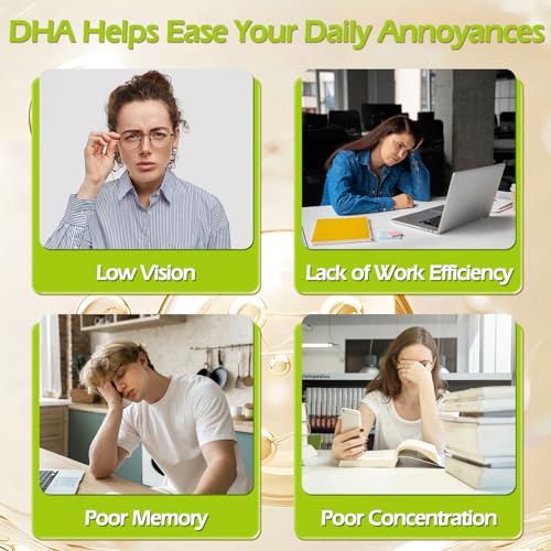 Vegan Omega-3 DHA Softgels for Brain Health