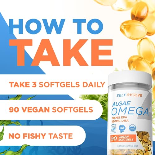 Selfevolve Vegan Algae Omega 3 - 1500mg Softgels
