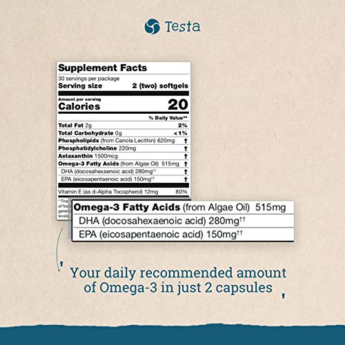 Vegan Omega-3 Krill Supplement - 1000mg Softgels