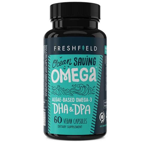 Sustainable Vegan Omega 3 with Algae Oil, 60 Count